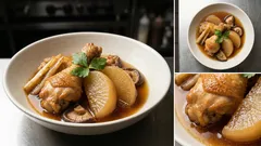 おでんの素で簡単：手羽元と大根のやさしいだし煮、鍋ひとつで味しみ