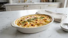 コーンスープの素でホワイトソース不要。トースターで作る簡単ポテトグラタン