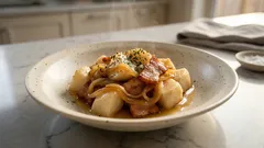 塩は控えめでも満足感。昆布だし×バターで作る「減塩ベーコン長芋」炒め