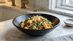 レンジで水切りして炒めるだけ:春菊香る「炒り豆腐」があと一品にちょうどいい