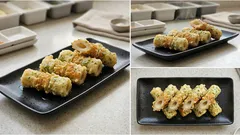 天ぷら粉で手早く、外カリ中ふんわり。ちくわの磯部揚げ(青のり衣)の作り方