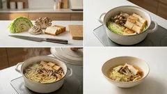 麺つゆで手軽に、キャベツと厚揚げの煮びたし—あと一品にちょうどいい和副菜