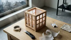 100均ですのこ和モダン照明をDIYして夜の部屋をやさしく整える方法